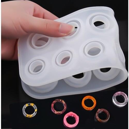 High Quality Rings Resin Epoxy Molds Mixed Size Silicone Casting Molds Tool For DIY Jewelry Making Findings Supplies Accessories