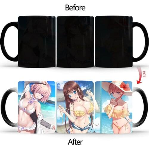 High quality Coffee Mugs BSKT-135 Color Change Tea Cup Bikini beauty Anime Cartoon Novelty For Gifts Birthday