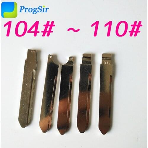 104# 105# 106# 107# 108# 109# 110# Uncut Blank Blade for KD VVDI Remote Key 10pcs/kit