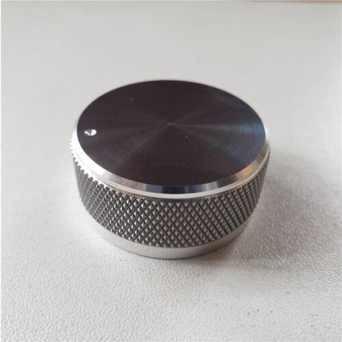 2pcs aluminum knob potentiometer knob 35*16*6mm dot mark Scrub potentiometer cap car knob switch cap Encoder for amplifier