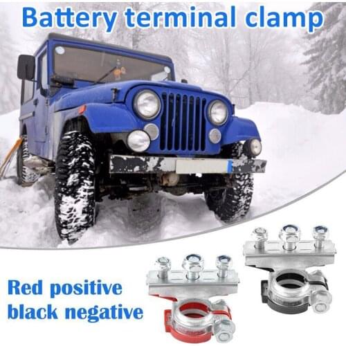 2pcs Newest Battery Wire Cable Terminals Clamps Clips Connectors for Car Truck Professional Cars Repair Accessories