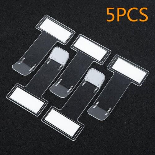 5pcs Car Vehicle Accessory Temporary Parking Ticket Permit Card Ticket Holder Clip Sticker Windscreen Window Fastener Stickers