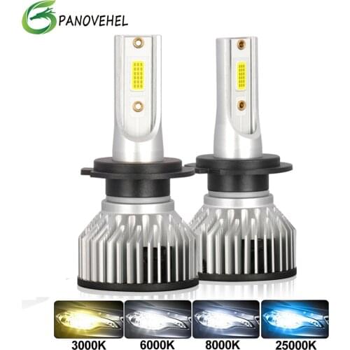 2 PCS H4 H7 LED H1 H3 H8 H9 H11 Car Headlight 12000LM 9005 9006 9004 9007 3000K 6000K 8000K Auto Fog Lights 12V LED Lamp Bulb