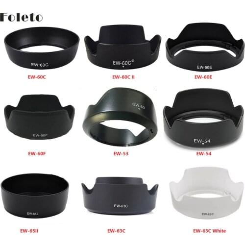 Foleto Camera Lens Hood EW-60C 60C II EW63C EW65II EW60E 60F EW53 EW54 For canon ef 500d 600d 1000d 110d 600d 700d 18-55mm lens