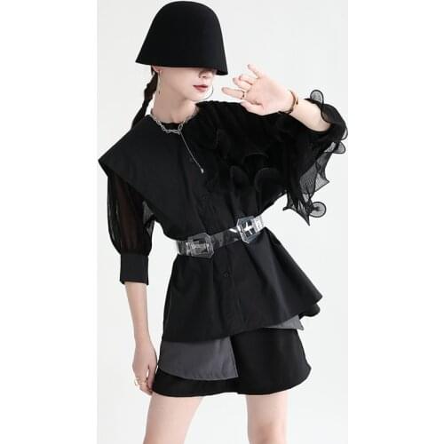 Женские рубашки с рюшами BringBring China At AliExpress