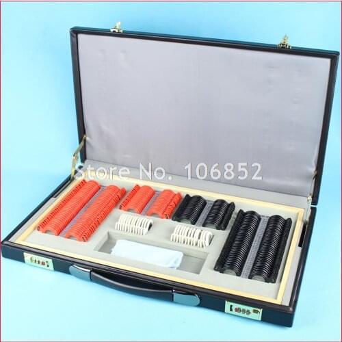 232 Trial lens set ophthalmic trial case Plastic rim with lens diameter 26mm Leather case