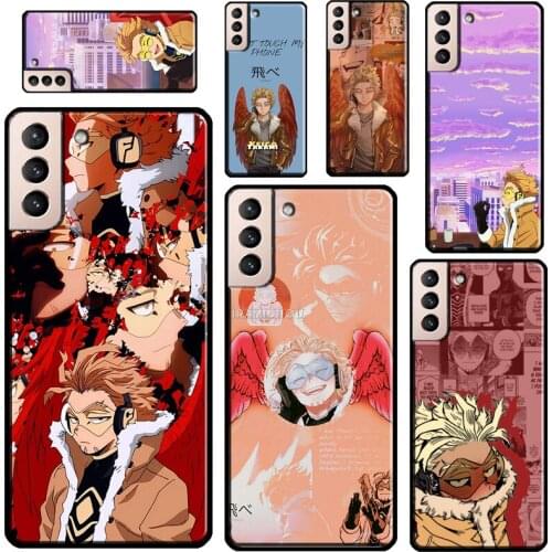 Hawks Keigo Takami Bnha Phone Case For Samsung Galaxy S21 Ultra Note 20 S20 FE S8 S9 S10 Note 10 Plus S10e Coque