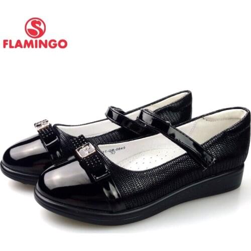 FLAMINGO Nes Foot Arch design Spring&Summer Hook&Loop Outdoor Size 31-36 school shoes for girl Free Shipping 82T-GB-0849
