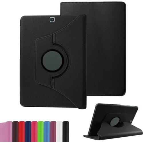 For Samsung Galaxy Tab S2 9.7 inch Case T810 T813 T815 T819 SM-T810 SM-T815 Tablet Case 360 Rotating Bracket Leather Cover Case