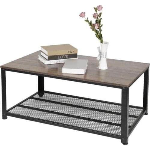 Industrial Style Home Low Floor Table With Mesh Partition Minimalist Coffee Table Furniture Tea Table For Living Room HWC