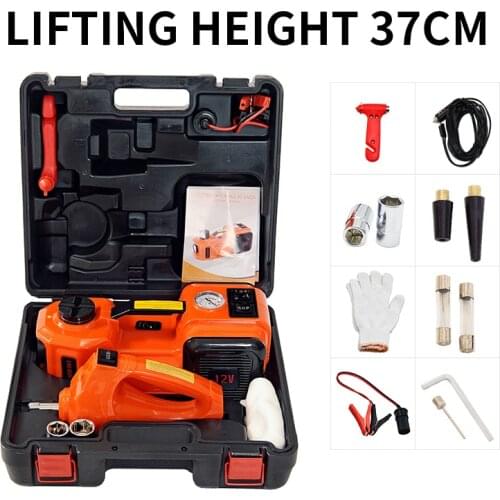 150W electric jack, hydraulic 5T off-road car lift, portable wrench, air pump, DC 12V multi-function kit