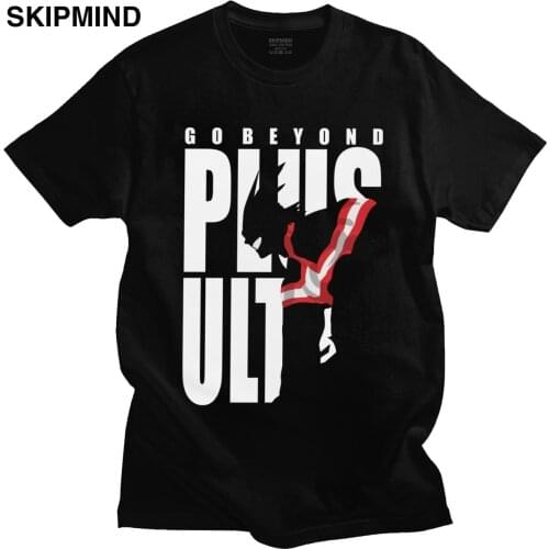 Stylish Mens Go Beyond All Might T Shirt Plus Ultra T-Shirt Short Sleeves O-neck Cotton Tshirt My Hero Academia Tee Top Apparel