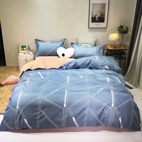 Solstice Cartoon Black Printing Panda Children Boy/kids Bedding Set Duvet Cover Bed Sheet Pillowcase Bed Cover Linens Bedclothes