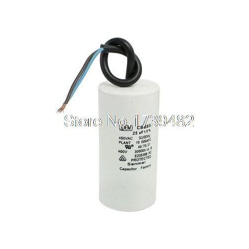 CBB60 AC 450V 25uF Cylinder Shape Motor Run Capacitor