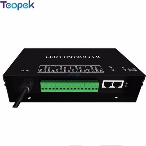 H802RA 4 ports salve LED pixel controller Support Art-Net protocol for MADRIX,or marster controller(H803TV/ H803TC) 4096 pixels