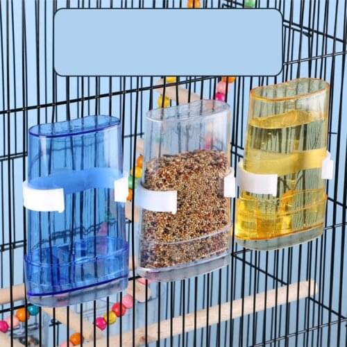Birds Water Feeders Dispenser Automatic Bird Feeder Parrot Canary Parakeet Cage Food Drinking Feeding Supplies Pet Accessories