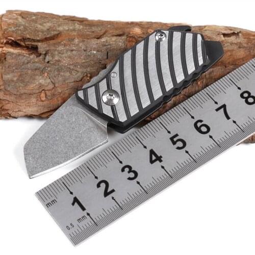 Freewolf Mini Small Pocket Folding Knife D2 Satin Blade Titanium Alloy Handle Keychain Knife Gift Knives With Gift box H0133