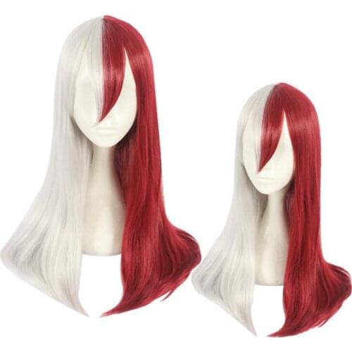 My no Hero Gym Todoroki Shoto Boku Anime Cosplay Wig Wig + Cap