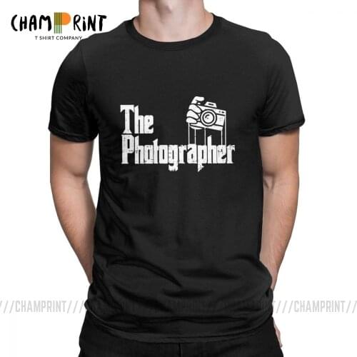 The Photographer T Shirt Mens 100% Cotton Hipster T-Shirt O Neck The Godfather Tees Short Sleeve Photography Clothing Adult