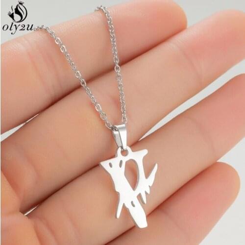 Punk Necklace Mens Fujiwara Hiroshi Lightning Necklace Women Harajuku Jewelry Stainless Steel Chain Necklaces collares de moda