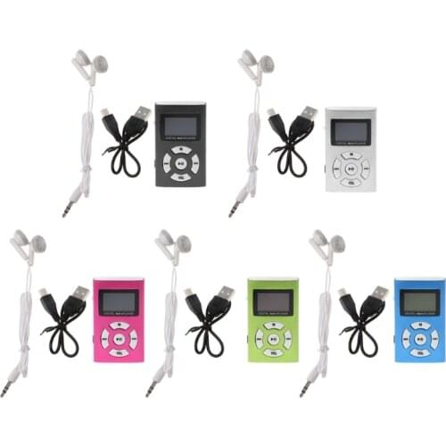 MX-808 Mini USB Aluminum LCD Screen 32GB Micro SD TF Card Digital Music MP3 Player