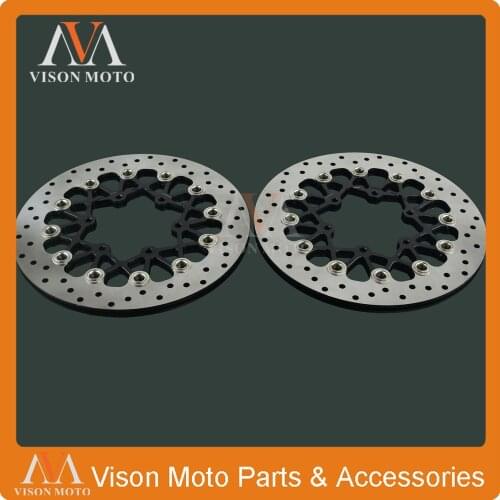 2PCS Front Floating Brake Disc Rotor For SUZUKI GSXR600 GSXR750 2008 2009 2010 2011 2012 2013 2014 GSXR1000 GSXR 600 750 1000