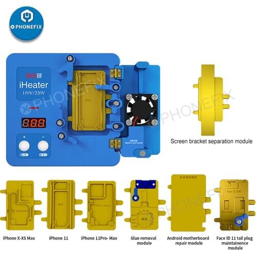 JC iHeater FACE ID Desoldering Station Thermostat Platform Heating Plates for iPhone 12 Pro Max 11 X XS MAX Motherboard Fixture