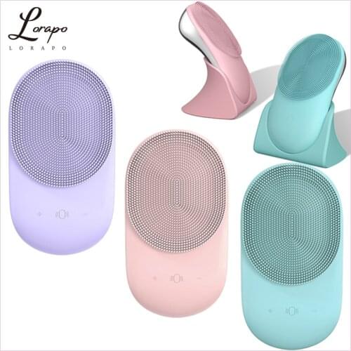 Silicone Facial Cleanser Face Electric Facial Cleaning Face Deep Cleansing Massager Sonic Cleaner Brush Pore Cleansing Brush