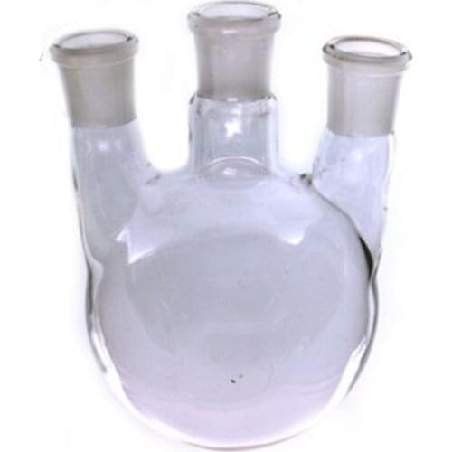 2000ml,24/29*3,3-neck,Round bottom straight Glass flask,Lab Boiling Flasks,Three neck laboratory glassware