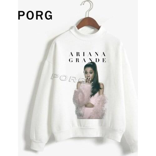 Ariana Grande Sweatshirt Women Gothic Streetwear Harajuku Sudadera Mujer 2019 Women Clothes Autumn Long-Sleeve Fashion Hoodies