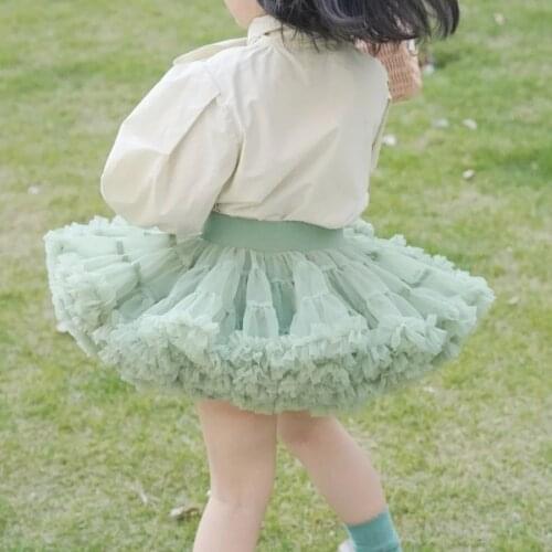 Baby Girls Tutu Skirts Summer New Kids Fashion Net Yarn Pleated Skirts Solid Sweet Princess Skirts for Girls Baby Party Clothes