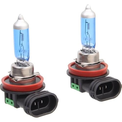 2PCs White H11 HID Bulb Headlight Light Bulb 6000K 12V 100W