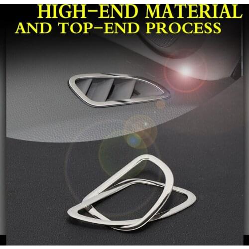 2pcs Stainless steel Ring Chrome trim outlet decoration car stickers For Chevrolet Cruze 2009-2014 accessories
