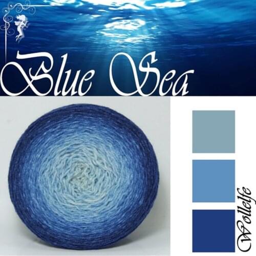 200g/lot Top Quality Merino Wool Mulberry Silk Segment Dyed Yarn Hand Knitted Gradient Color Fine Yarn Crochet Shawl Sweater