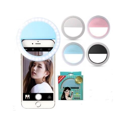 2018 New Portable Universal Selfie Ring Flash Led Light Lamp Mobile Phone Lens LED Selfie Lamp Ring Flash For Iphone for xiaomi