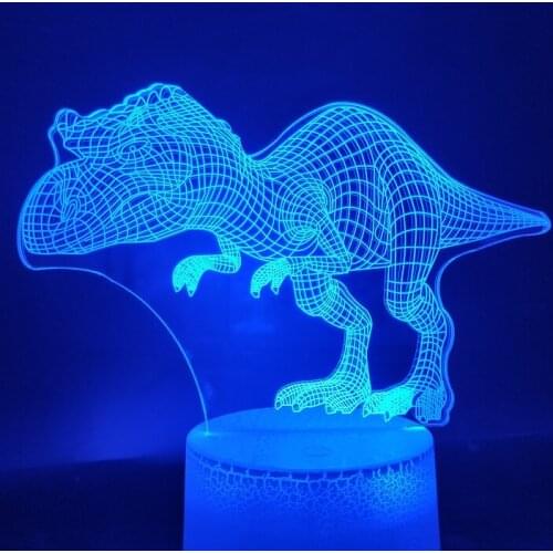 2019 Color Changing 3D Lamp Touch Sensor Big Head Dinosaur Personalized for Birthday Present Dropshipping Led Night Light Lamp