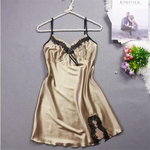 2022 Summer Lady Nightgown Women Nightwear Nightdress Female Sleeveless Nighty Sexy Sleepwear Sleepshirt Home Clothing AD0262