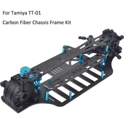51001 TT-01 Carbon Fiber Chassis Frame Kit for Tamiya TT01/TT01E/TT01D/TT01ES/TT01R Drift Car Upgrape Parts