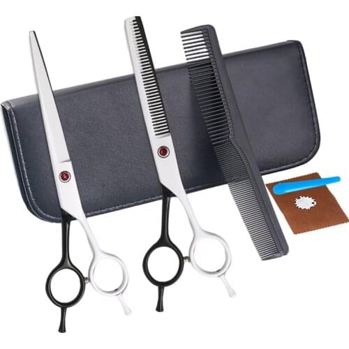7 Inch Japanese Stainless Steel Salon Pet Grooming Professional Hair Cutting Scissors Set Dog Grooming Shears