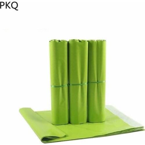 7 sizes Green Adhesive Courier Packaging Bag Waterproof Poly Express Envelope Shipping Mailing Bag Plastic Storage Bags 50pcs