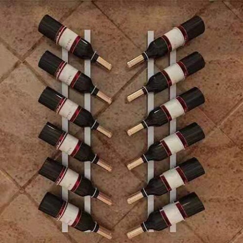 Factory Promotion Hihg Quality Iron Wall Mounted Wine Holder European-style Wine Rack Wine Bottle Display Stand Rack Organizer
