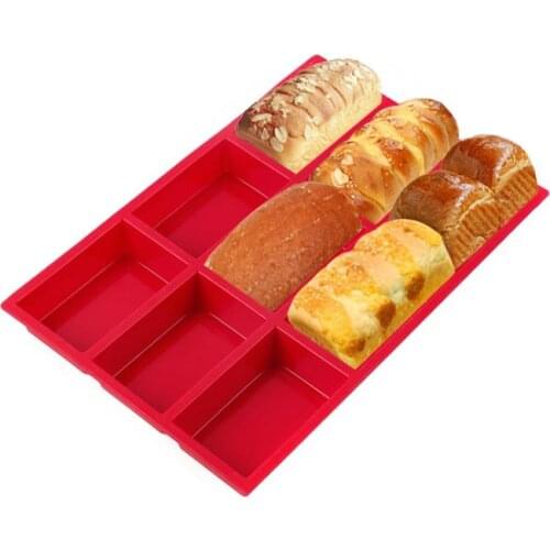 Non Stick Brownie Cake Mold Heat Resistant Silicone Toast Bread Baking Moulds Financier Cake Form Pan Kitchen Baking Tool