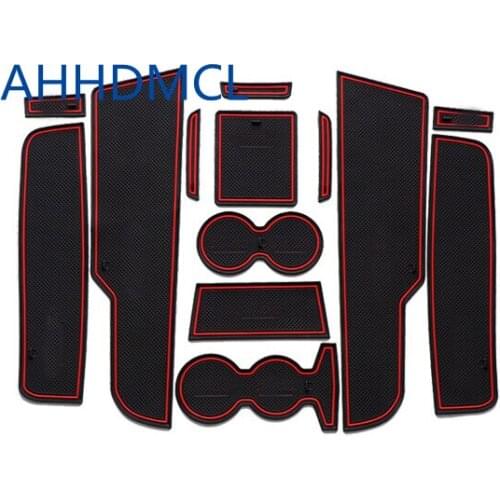 Car Anti-Dirty Pad Door Groove Gate Slot Cup Armrest Storage Pad Anti-Slip Mat For Peugeot 308S 1.6T