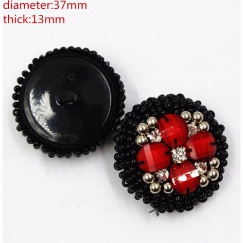 Free shipping 1pcs/Lot Dia 37mm,Chinese Frog Buttons,Mosaic glass beads,garment accessories DIY materials,165144LS
