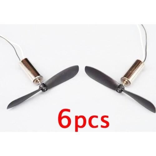 Free Shipping 6pcs 716 Coreless motor withpropeller set kit for RC Drone Kvadrokopter Multicopter Hexacopter