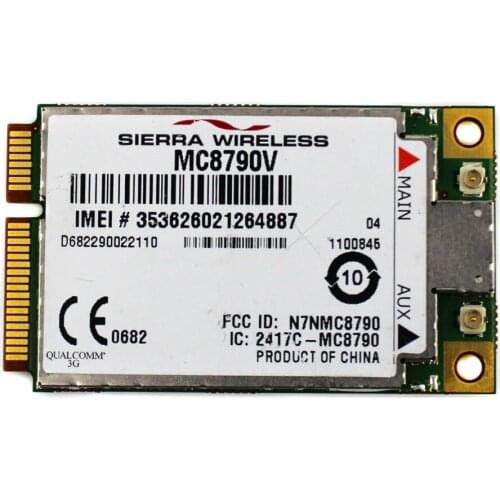 Wireless Adapter Card for Sierra MC8790V Wireless 3G WWAN HSPA UMTS EDGE GPRS GSM GPS Function WCDMA Module 7.2 Mbps 5.76M Mini