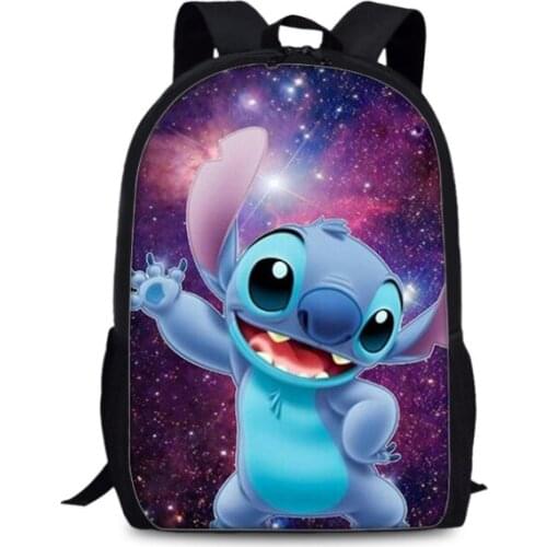 Disney Cute Stitch Kids School Bags Children Back to School Rucksack Boys Girls Primary Kindergarten Nursery Knapsack