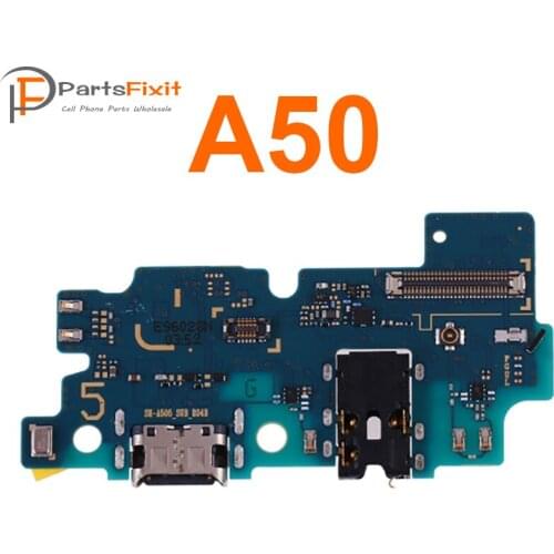 For Samsung Galaxy A50 USB Charging Dock Connector with IC Charging Port Microphone Flex Cable with IC Replacement Parts