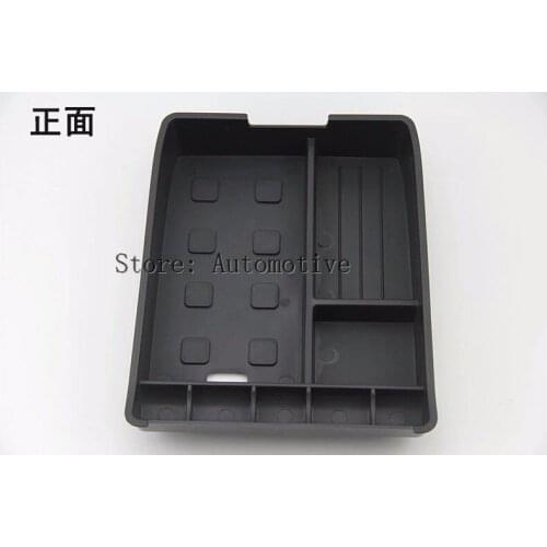 For Toyota Highlander 2009-2013 Black Plastic Central Storage Pallet Armrest Container Box 1pcs
