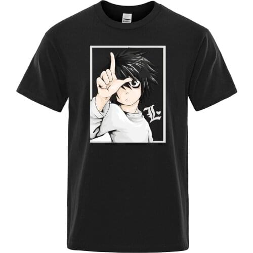 Death note t shirt man Short sleeve 2020 summer Cotton Quality Men T-shirt japanese anime tshirt mens tops Harajuku Streetwear